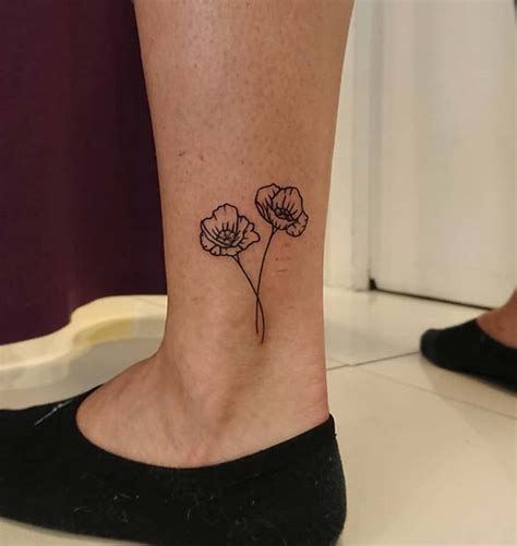 21 Trendy Poppy Tattoo Ideas for Women - Page 2 of 2 - StayGlam