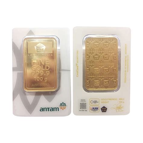 Jual LM Antam Logam Mulia [100 g] di Seller stargoldmkb Official Store - Kauman, Kota Semarang ...