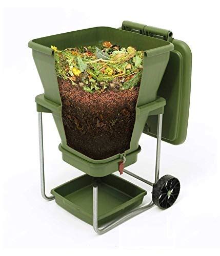 Buy Worm Farm Compost Bin - Continuous Flow Through Vermi Com for Worm ...