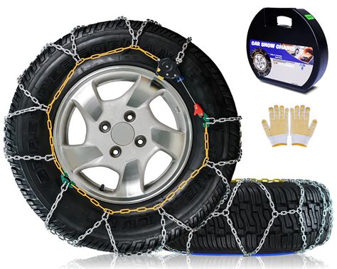 Snow-Chains Auto Fixing 1 Min Quick Fit Easy Installation Tire-Chains ...