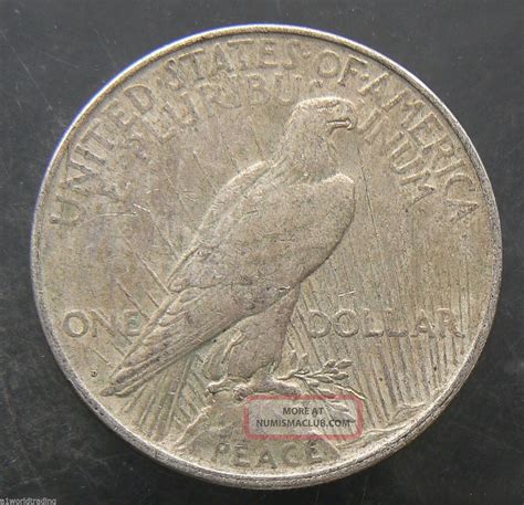 1922 - D Peace Liberty Silver One Dollar Coin