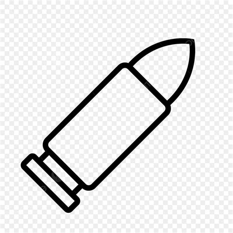 Bullet Vector Hd Images, Bullet Vector Icon, Bullet Icons, Army, Bullet ...