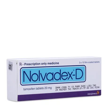 Viên nén Nolvadex-D 20mg điều trị ung thư vú (3 vỉ x 10 viên)