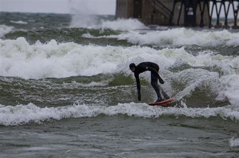 Large Lake Michigan waves batter lighthouse and pier - mlive.com