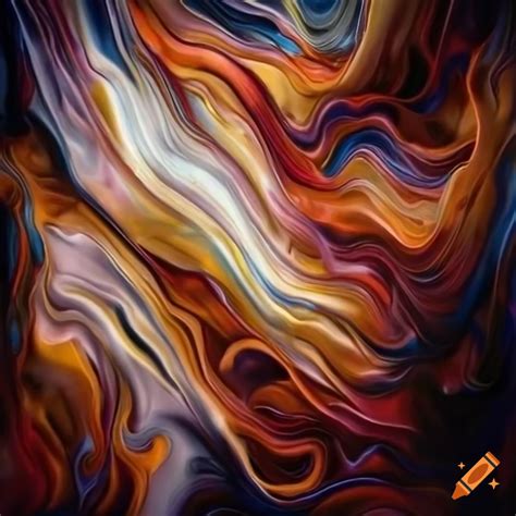 Intricate and beautiful silk thread canvas abstract oil painting ...