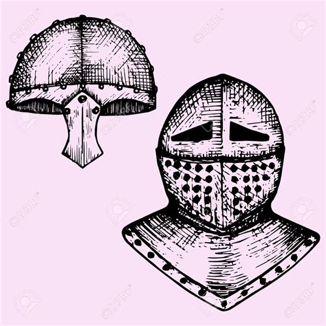 Medieval Helmet Drawing at GetDrawings | Free download