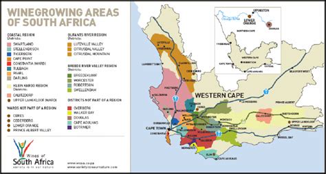 The winegrowing regions in the Western Cape (www.wosa.co.za ...