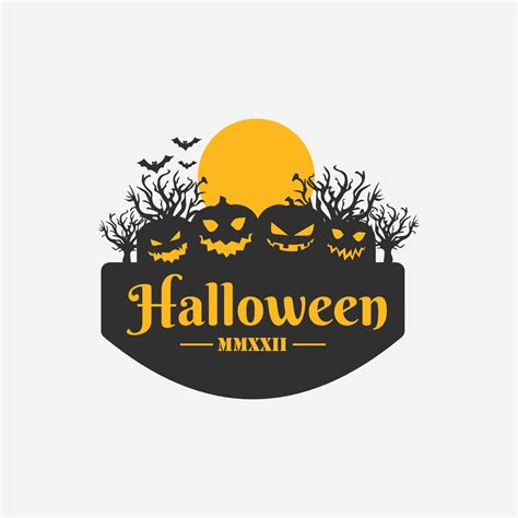 Halloween Logo Design 11901971 Vector Art at Vecteezy