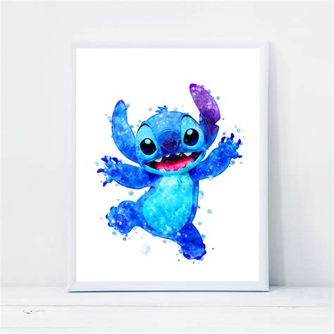 Stitch - 8"x10" Acrylic Painting on Canvas - Disney Lilo & Stitch Fan Art - Pop Art (ready to ...