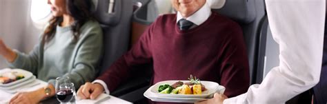 Business Class: menus on long-haul flights | Lufthansa