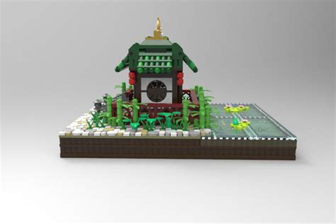 Legosaurus — Lego Japanese Temple Garden Created by Becky...