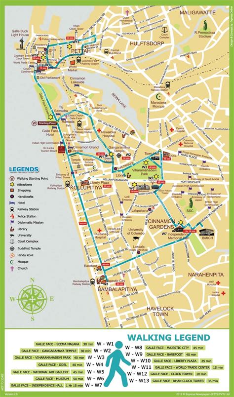 Mapas de Colombo – Sri Lanka - MapasBlog