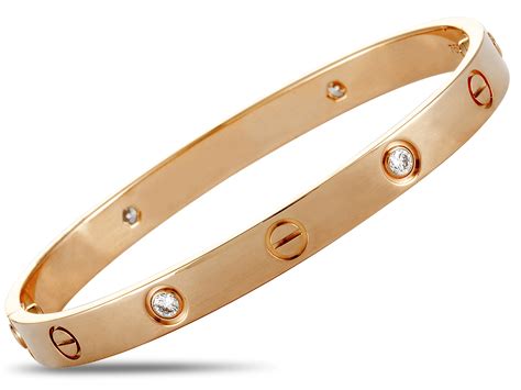 Cartier Love Bracelet replica with real gold and diamonds. : r/DesignerReps