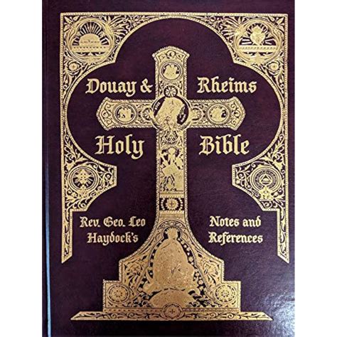 Haydock's Douay Rheims Catholic Holy Bible with Commentary - Burgundy ...