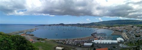 Praia Da Vitoria Town on Sao Miguel Island in the Azores Archipelago ...