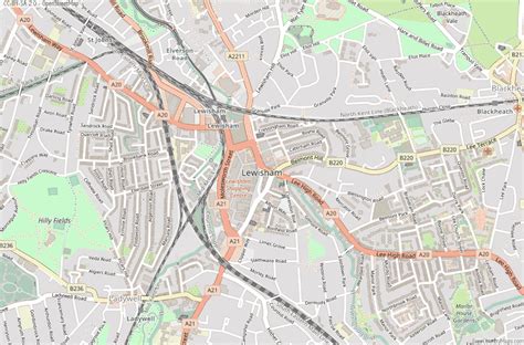 Lewisham Map Great Britain Latitude & Longitude: Free England Maps