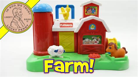 Playskool Barn With Farmer, Animals Busy Farm Toddler T... | Doovi