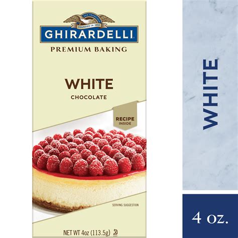 Ghirardelli Premium Baking Bar White Chocolate - 4 oz. - Walmart.com ...