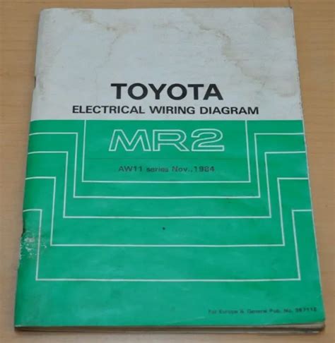TOYOTA MR2 ELEKTRIK Schaltpläne 1984 Electrical Wiring Diagram Werkstatthandbuch $27.17 - PicClick