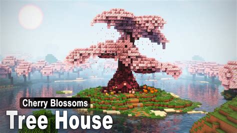 Minecraft: How to build a Cherry Tree House | Tutorial - YouTube