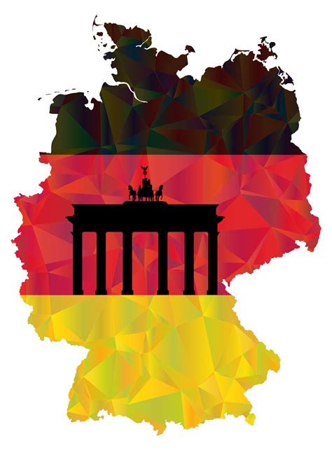 Germany Map With Flag Overlay Clip Art Image - ClipSafari