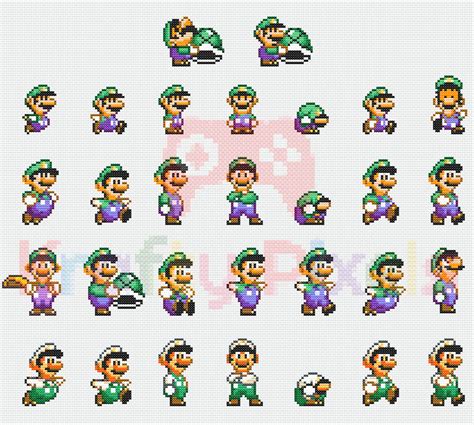 Smw Luigi Sprites - vrogue.co