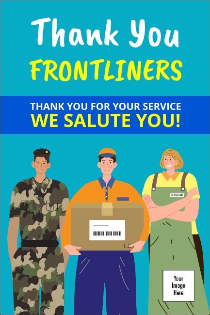 Thank You Frontliners Poster