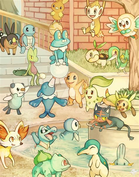 21 Starter Pokemon by Tropiking on DeviantArt