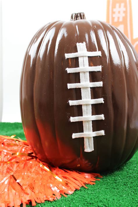 DIY Football Pumpkins - Let's Mingle Blog