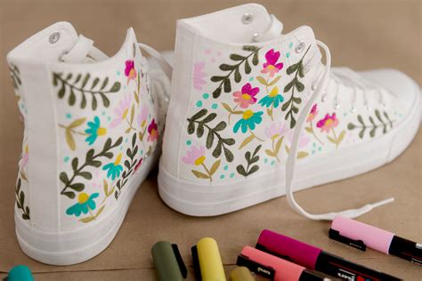 Floral painted converse shoes! – oh yay studio – Color + Painting + Making + Everyday celebrating