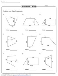 Area Trapezium Volume