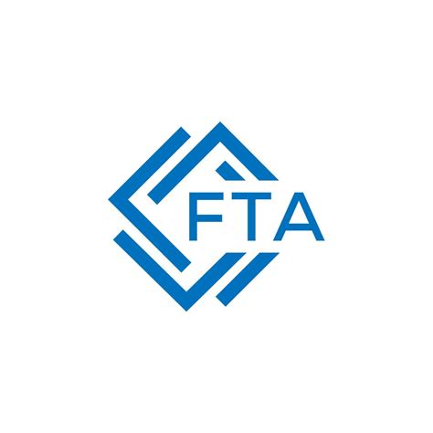 FTA letter logo design on white background. FTA creative circle letter logo concept. FTA letter ...