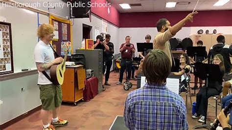 Music Superstar Ed Sheeran Surprises High School Students in Tampa – NBC 6 South Florida