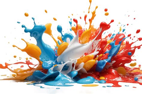 Splashed Paint Color Isolated On Transparent Background, Splash Colors ...