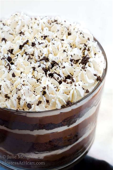 Chocolate Pudding Trifle Dessert Recipe | Hostess At Heart