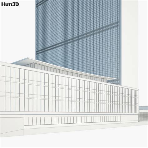 Headquarters of the United Nations 3D model - Architecture on Hum3D