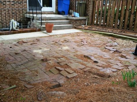 Custom Stoneworks & Design Inc.: Brick Patio do over in Baltimore Maryland