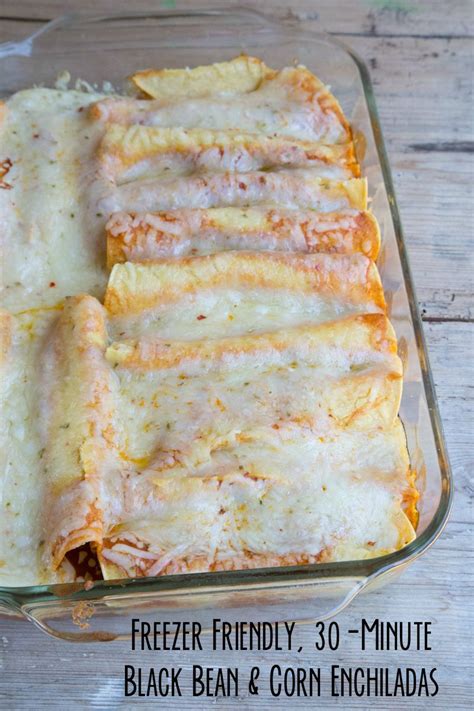 NEW 30-Minute Black Bean & Corn Enchiladas Recipe that is deliciously ...