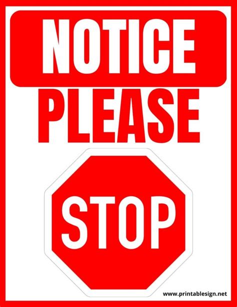 Please Stop Sign | FREE Download