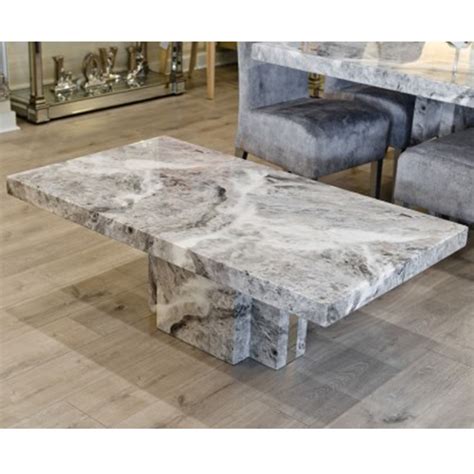 Newcastle Grey Marble Coffee Table | Modern Furniture