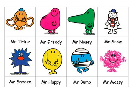 Mr Men and Little Miss Characters | Teaching Resources