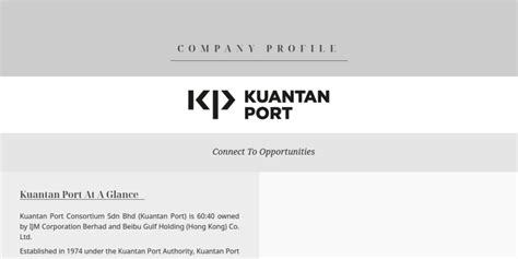 Kuantan Port Company Profile - Southeast Asia Chemicals 2023