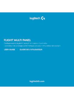 FLIGHT MULTI PANEL - Logitech / flight-multi-panel-logitech.pdf / PDF4PRO