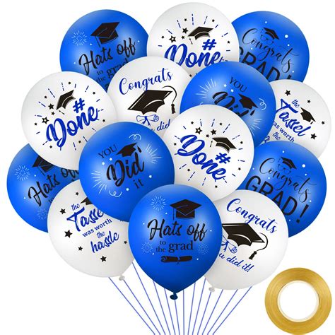 Buy 60 PCS 2023 Graduation Balloons Graduation Decorations Congratulations Balloons Graduation ...