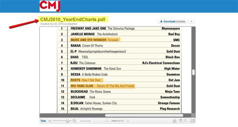 Indy Hip Hop World: CMJ Year End Hip Hop Chart :: 2010