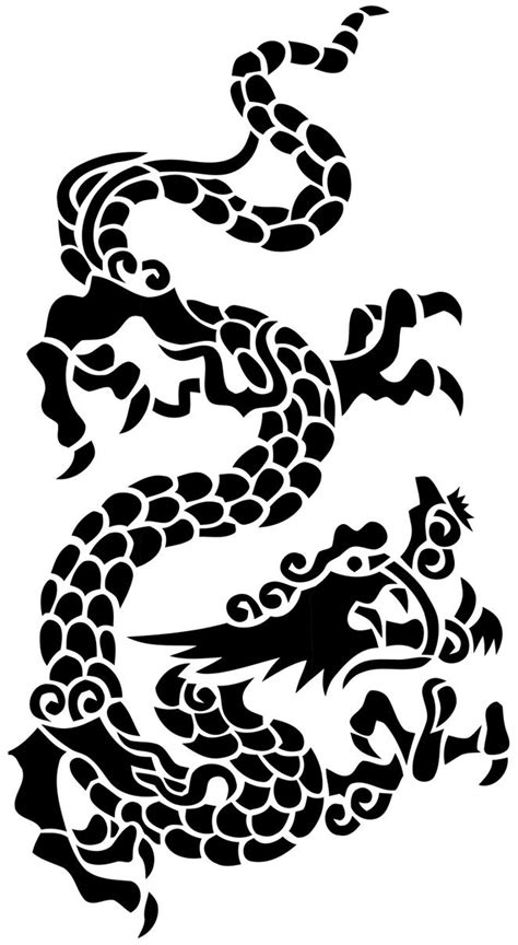 Chinese Dragon Stencil by beraka on DeviantArt