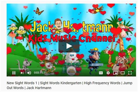 K-Jack Hartmann: Sight Words 1 on Vimeo