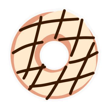 Donut Sticker PNG Transparent, Donut Sticker, Donut, Sticker, Food PNG ...