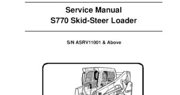 Bobcat Manual Download : BOBCAT S770 SKID STEER LOADER SERVICE REPAIR MANUAL INSTANT DOWNLOAD