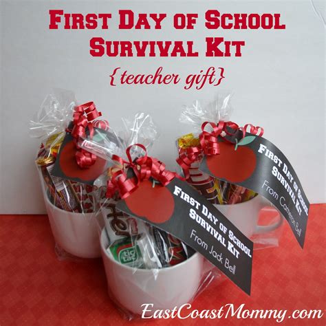 East Coast Mommy: Teacher Gifts {for the first day of school}